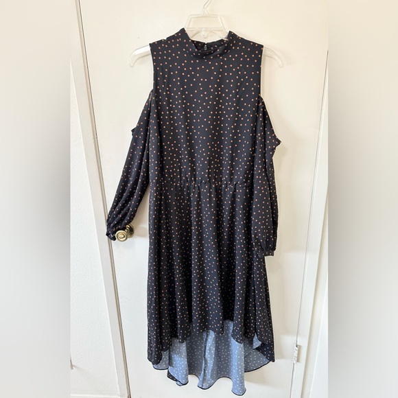 NEW Eloquii Cold Shoulder High Low Fit and Flare Dress Size 18 - Picture 5 of 8